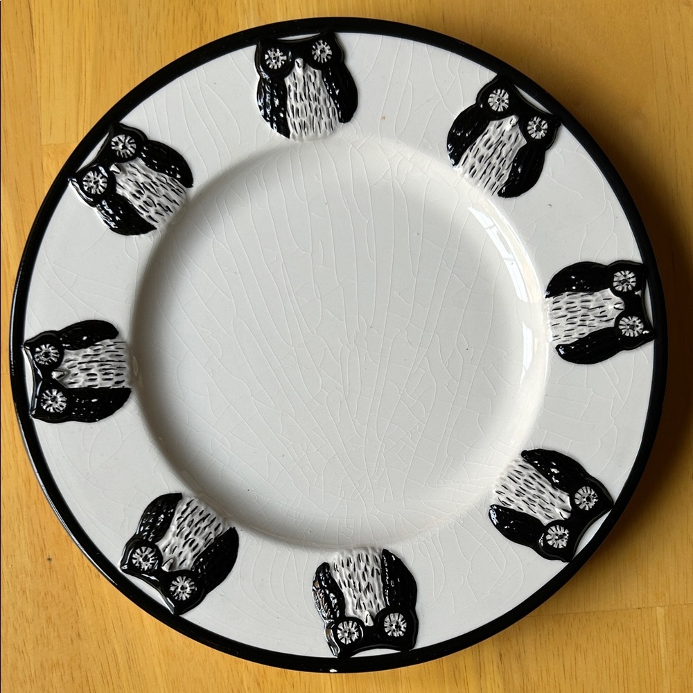Kate Williams Owl 8" Dessert Plate By Global Design Connections